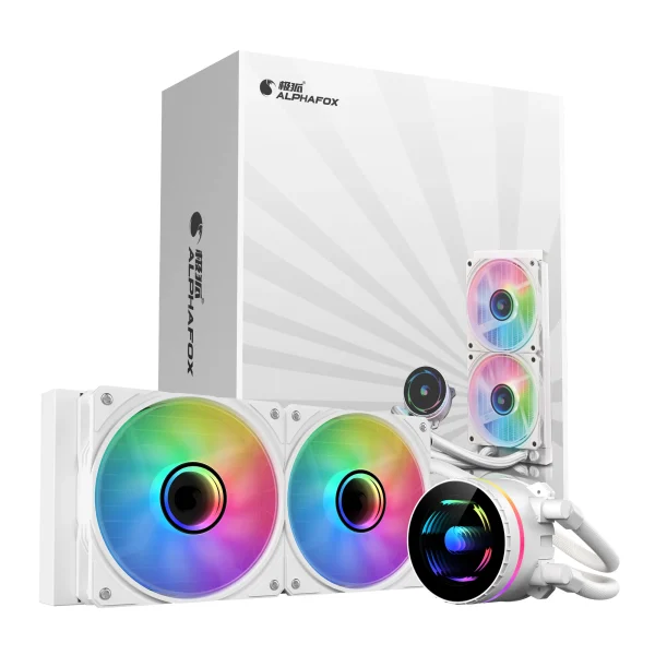 AlphaFox 240mm Liquid ARGB Cooler White