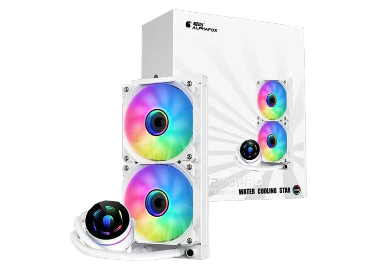 AlphaFox 240mm Liquid ARGB Cooler White