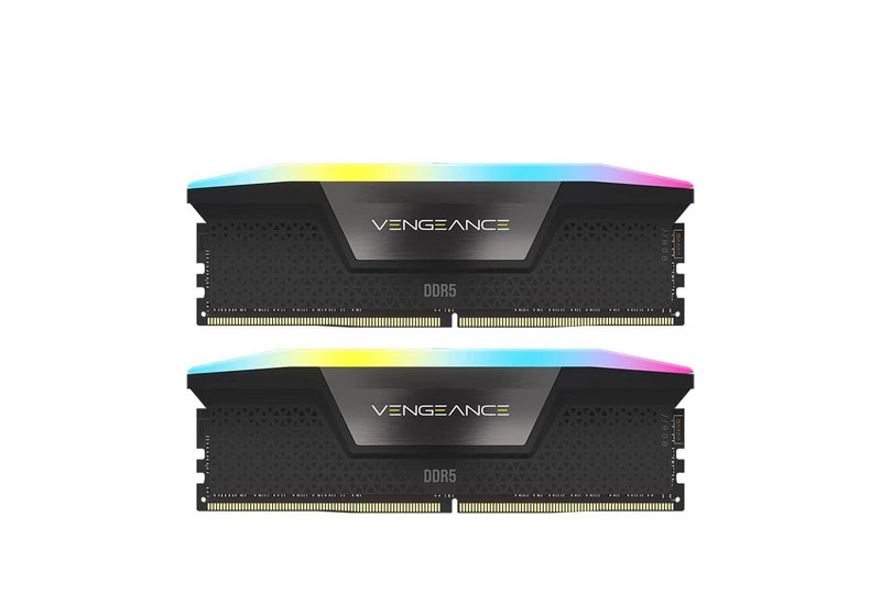 VENGEANCE®RGB 64GB (2x32GB) DDR5 DRAM 5600MT/s  Black