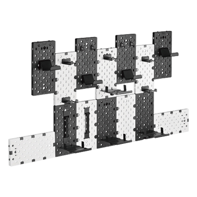 LUMI GPB-01 14-Piece Wall Mounted Moduler Gaming Pegboards
