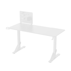 Lumi GMD11-4D Gaming Desk With Pegboard White