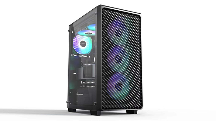 Alphafox 240 Gaming Case Black