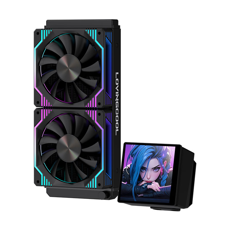 Lovingcool 240mm black with screen DP-01