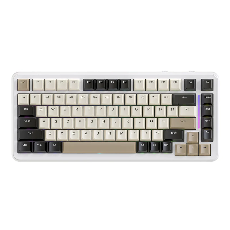 ATTACK SHARK M86 Tri-mode Gasket Mechanical Keyboard Cheese White