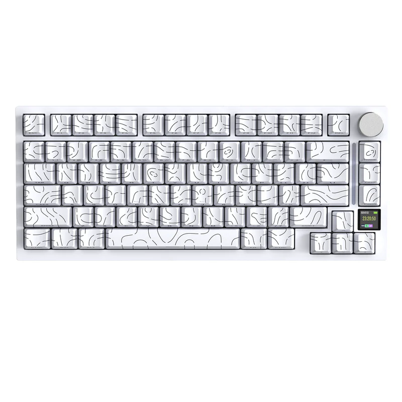 ATTACK SHARK X820Ultra Tri-mode Gasket Mechanical Keyboard White