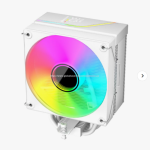 COOLMOON  CPU Air Cooler with Temp Monitor PWM ARGB Fan White